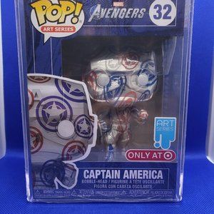 Marvel Avengers Captain America Art Series Target Exclusive Funko Pop